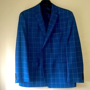 Ralph Lauren light blue with chalk stripe blazer